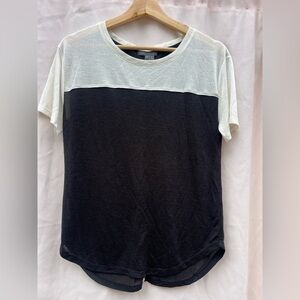 Vince Black and Cream Short Sleeve Tee